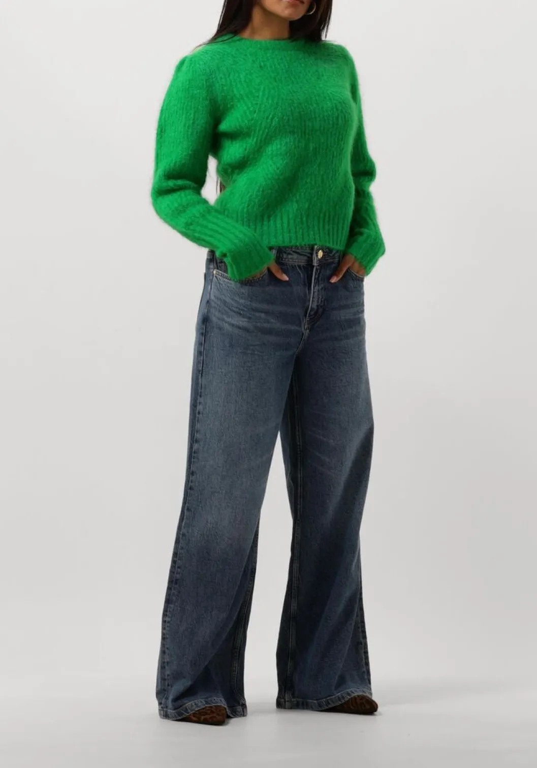 blauwe mos mosh straight leg jeans dara lititi jeans