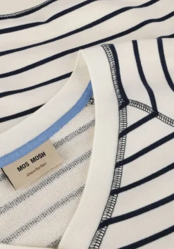 blauwe mos mosh sweater mmmaggie stripe sweatshirt
