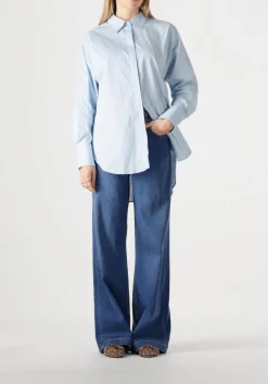 blauwe mos mosh wide jeans dara deluxe jeans