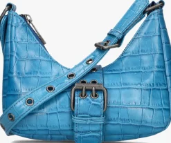 blauwe núnoo schoudertas palma buckle texas