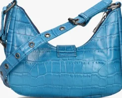 blauwe núnoo schoudertas palma buckle texas