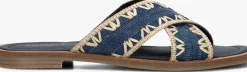 blauwe notre-v slippers 23172