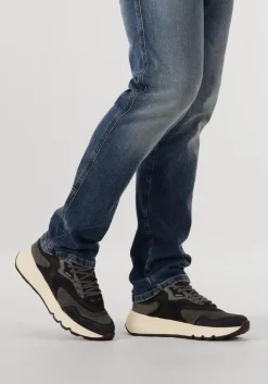 blauwe nubikk lage sneakers luca noa