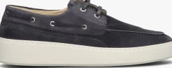 blauwe nubikk veterschoenen jiro yacht