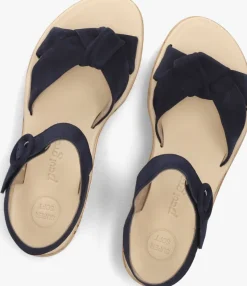 blauwe paul green platte sandalen 6105