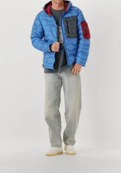 blauwe peak performance t-shirt m graphic tee