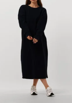 blauwe penn & ink midi jurk 098 dress
