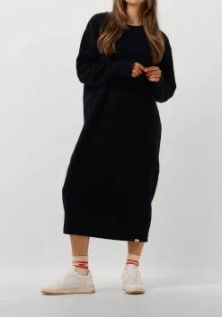 blauwe penn & ink midi jurk 098 dress
