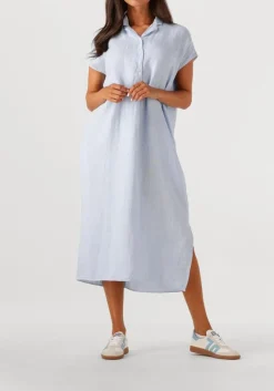 blauwe penn & ink mini jurk dress