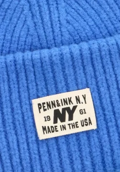 blauwe penn & ink muts beanie w25b354