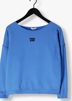 blauwe penn & ink trui sweater w25f1703