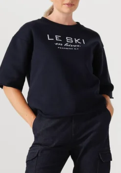 blauwe penn & ink t-shirt sweater w25f1702