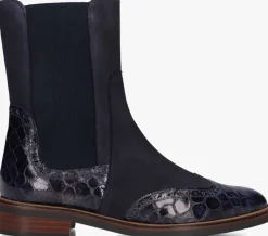 blauwe pertini chelsea boots 33063