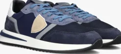 blauwe philippe model lage sneakers tropez 2.1 low