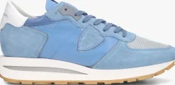 blauwe philippe model lage sneakers tropez haute low man