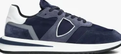 blauwe philippe model lage sneakers tropez 2.1 low man