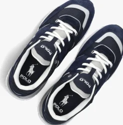 blauwe polo ralph lauren lage sneakers trackstr 250 low top lace
