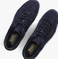 blauwe polo ralph lauren lage sneakers polo court