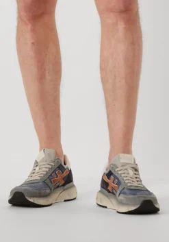 blauwe premiata lage sneakers mick