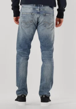 blauwe replay slim fit jeans grover