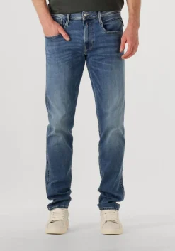 blauwe replay straight leg jeans anbass