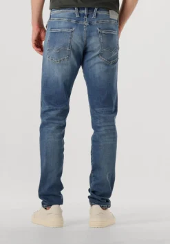 blauwe replay straight leg jeans anbass