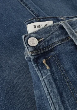 blauwe replay straight leg jeans anbass