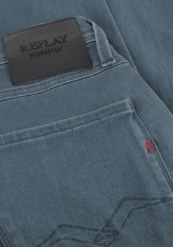 blauwe replay straight leg jeans anbass