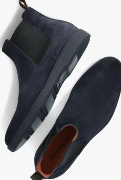 blauwe santoni boots 18588