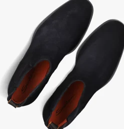 blauwe santoni chelsea boots 18937
