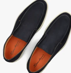blauwe santoni instappers 17823