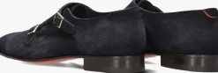 blauwe santoni instappers axel