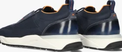 blauwe santoni lage sneakers flin