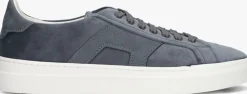 blauwe santoni lage sneakers velvet sneaker