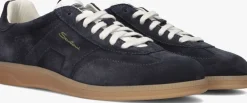 blauwe santoni lage sneakers 21975