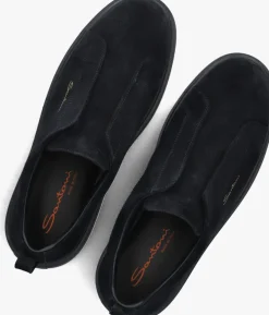 blauwe santoni lage sneakers 21995