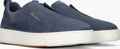 blauwe santoni lage sneakers 21995 clean icon