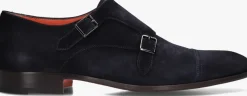 blauwe santoni nette schoenen levante 18085