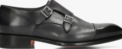 blauwe santoni nette schoenen carter 11652