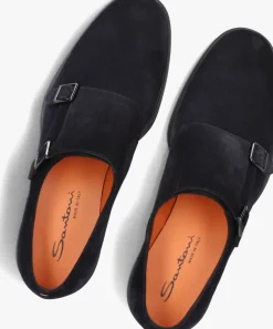 blauwe santoni nette schoenen sue 2gespschoen