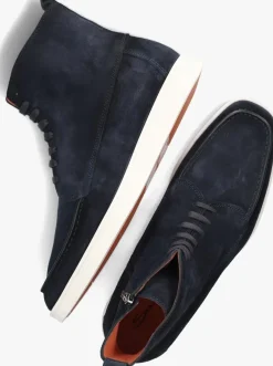 blauwe santoni veterboots 18235
