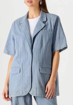 blauwe second female gilet layne ss blazer