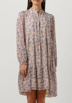 blauwe second female mini jurk poppi dress