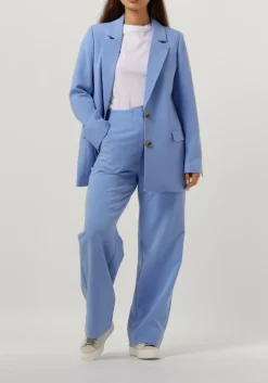 blauwe second female pantalon levien classic trousers