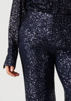 blauwe second female wijde broek moonshine trousers