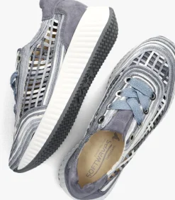 blauwe softwaves lage sneakers ariana