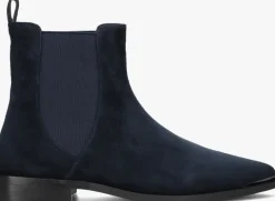 blauwe stefano lauran chelsea boots pe2061