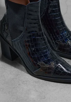 blauwe stefano lauran enkellaarsjes s3297