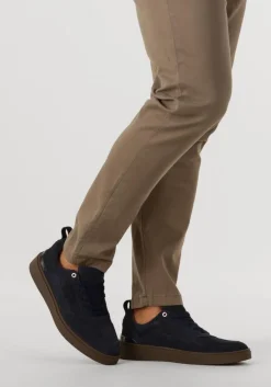 blauwe stefano lauran lage sneakers star 008