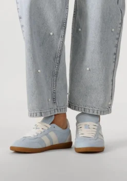 blauwe stefano lauran lage sneakers 1white101